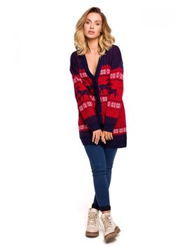 Ziemassvētku jaka sievietēm MXS07 aizdarāma ar pogām - modelis 2 cena un informācija | Sieviešu džemperi | 220.lv