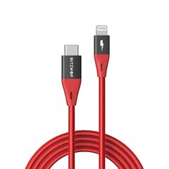 Cable USB-C to Lightning BlitzWolf BW-CL3, MFI, 20W, 1.8m (red) цена и информация | Кабели для телефонов | 220.lv