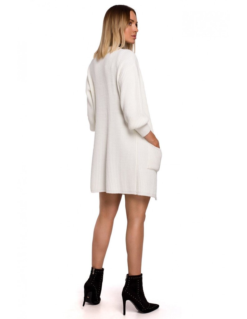 Jaka sievietēm M538 ar šūtām kabatām, balta cena un informācija | Sieviešu džemperi | 220.lv