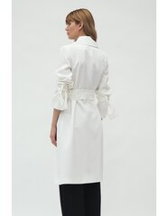 Пальто цвета экрю с завязками на рукавах - PL13 цена и информация | Женские пальто | 220.lv