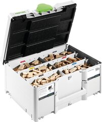 DOMINO dižskābarža tapu sortiments 576794 DS 4/5/6/8/10 1060 BU Festool cena un informācija | Stiprinājumi | 220.lv