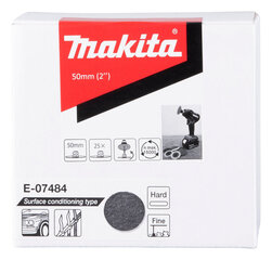Войлочный шлифовальный круг 50 мм, твердый, мелкий, 25 шт. Makita, E-07484 цена и информация | Шлифовальные станки | 220.lv