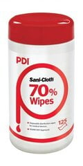Dezinfekcijas salvetes "Sani-Cloth 70", N125 ar 70% spirtu cena un informācija | Pirmā palīdzība | 220.lv