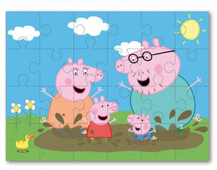 Puzle Peppa Pig, 24 gab. cena un informācija | Puzles, 3D puzles | 220.lv