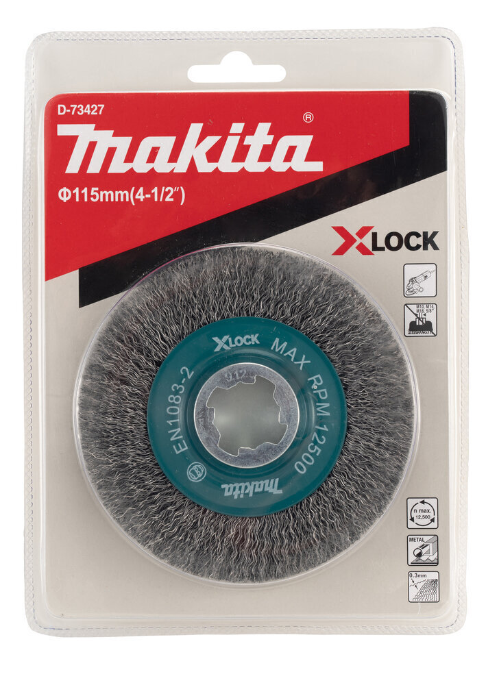 D-73427 Diskveida suka, gofrēta, 0.3mm, Ø 115 mm, X-LOCK Makita cena un informācija | Rokas instrumenti | 220.lv