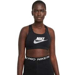 Женский спортивный бюстгальтер Nike Dri-FIT Swsh CB Futura GX Bra W DM0579 010, черный цена и информация | Спортивная одежда для женщин | 220.lv