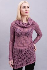 Гипюровая блуза - туника, фиолетовая цена и информация | Туники | 220.lv