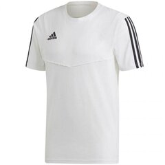 Футболка спортивная мужская Adidas Tiro 19 Tee M DT5414, белая цена и информация | Мужская спортивная одежда | 220.lv