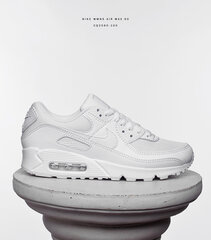 Женские повседневные кроссовки Nike WMNS Air Max 90, белые цена и информация | Спортивная обувь, кроссовки для женщин | 220.lv