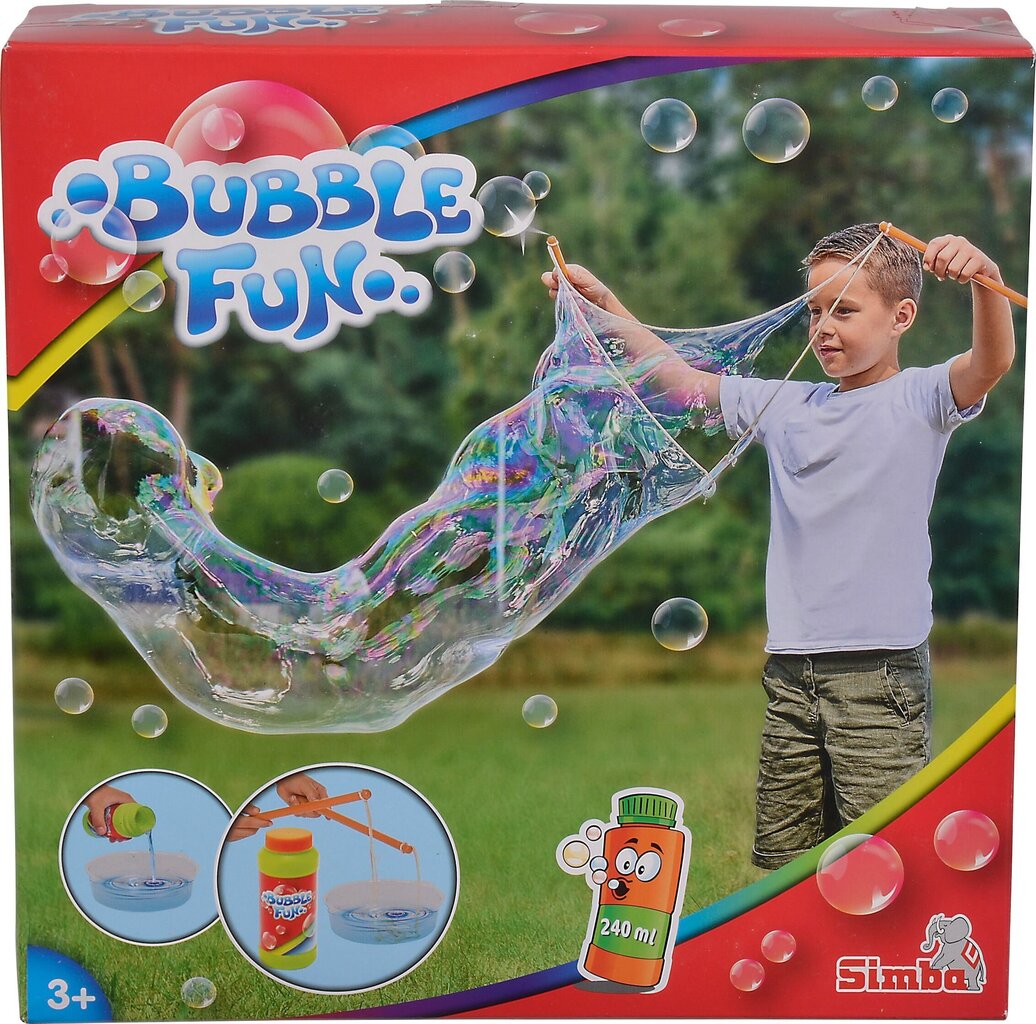 Ziepju burbuļu komplekts Simba Bubble Fun cena un informācija | Ūdens, smilšu un pludmales rotaļlietas | 220.lv