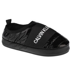 Sieviešu čības Calvin Klein Home Shoe Slipper W YW0YW00479-BEH, melnas цена и информация | Шлепанцы, тапочки для женщин | 220.lv