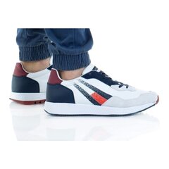 Кеды мужские Tommy Hilfiger Track Cleat Mix Runner M EMOEMO0872 OGY, белые цена и информация | Кроссовки для мужчин | 220.lv