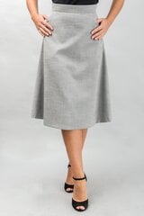 Юбка-трапеция, серая цена и информация | Leather mini skirt xl | 220.lv