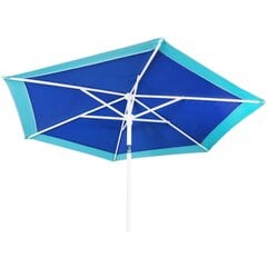Pludmales lietussargs Royokamp, 210 cm, zils cena un informācija | Saulessargi, markīzes un statīvi | 220.lv