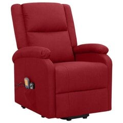 Откидывающееся массажное кресло, светло-серое цена и информация | Кресла для отдыха | 220.lv