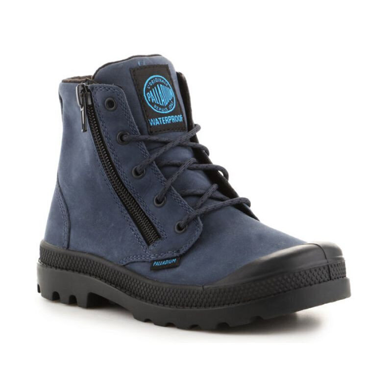 Zābaki bērniem Palladium Pampa Hi Lea Gusset Jr 52744-432, zili цена и информация | Bērnu zābaki | 220.lv