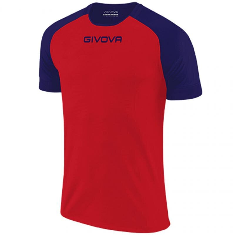 T-krekls vīriešiem Givova Capo MC M MAC03 1204, sarkans cena un informācija | Futbola formas un citas preces | 220.lv