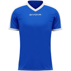 Футболка мужская Givova Revolution Interlock M MAC04 0203, синяя цена и информация | Футбольная форма и другие товары | 220.lv