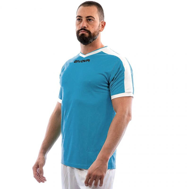 T-krekls vīriešiem Givova Revolution Interlock M MAC04 0304, zils цена и информация | Futbola formas un citas preces | 220.lv