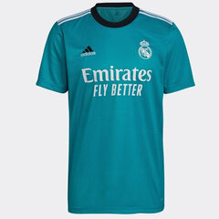 Футболка мужская Adidas Real Madrid Third Jersey M H40951, синяя цена и информация | Футбольная форма и другие товары | 220.lv