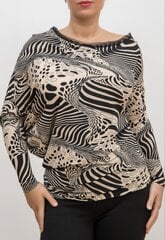 Блузка эксклюзивного дизайна, коричневая цена и информация | Женские блузки, рубашки | 220.lv