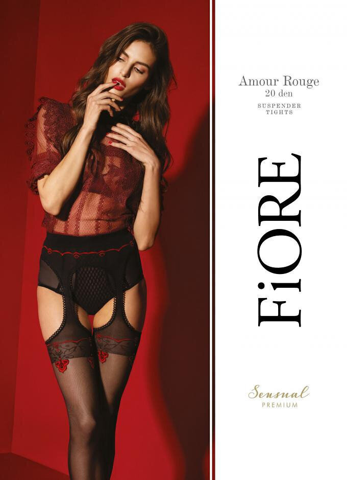 Zeķubikses sievietēm Fiore O 5028 Amour Rouge 20 DEN, melnas цена и информация | Zeķubikses | 220.lv