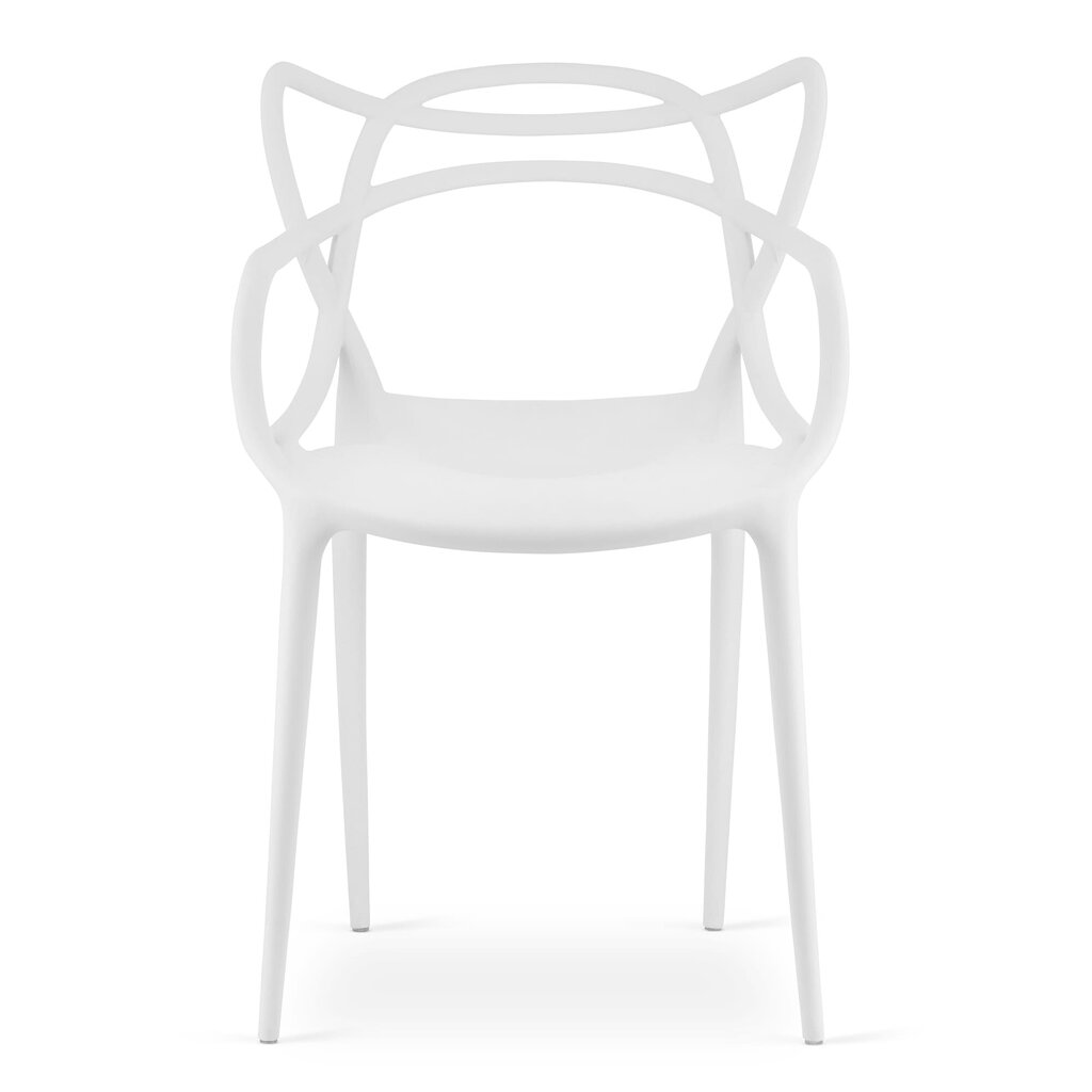 4-u krēslu komplekts Kato, balts cena un informācija | Virtuves un ēdamistabas krēsli | 220.lv