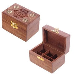 Коробка Sheesham Wood для эфирных масел на 6  флаконов цена и информация | Ароматы для дома | 220.lv