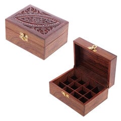Коробка Sheesham Wood для эфирных масел на 12 флаконов цена и информация | Ароматы для дома | 220.lv