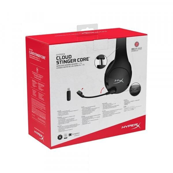 HyperX Cloud Stinger Core 7.1, Wireless cena un informācija | Austiņas | 220.lv