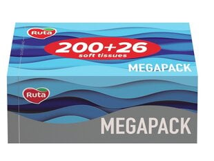 Косметические салфетки в коробке Ruta Family Pack Brick, 2-х слойные 220+26 шт. цена и информация | Ватные изделия и влажные салфетки | 220.lv