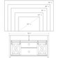 TV galdiņš LTV46BX-1, brūns/melns cena un informācija | TV galdiņi | 220.lv