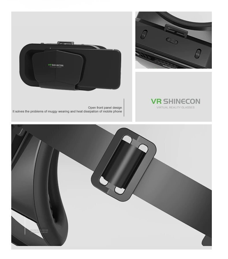 Shinecon G10 3D virtuālās realitātes brilles tālrunim cena un informācija | Smart ierīces un piederumi | 220.lv