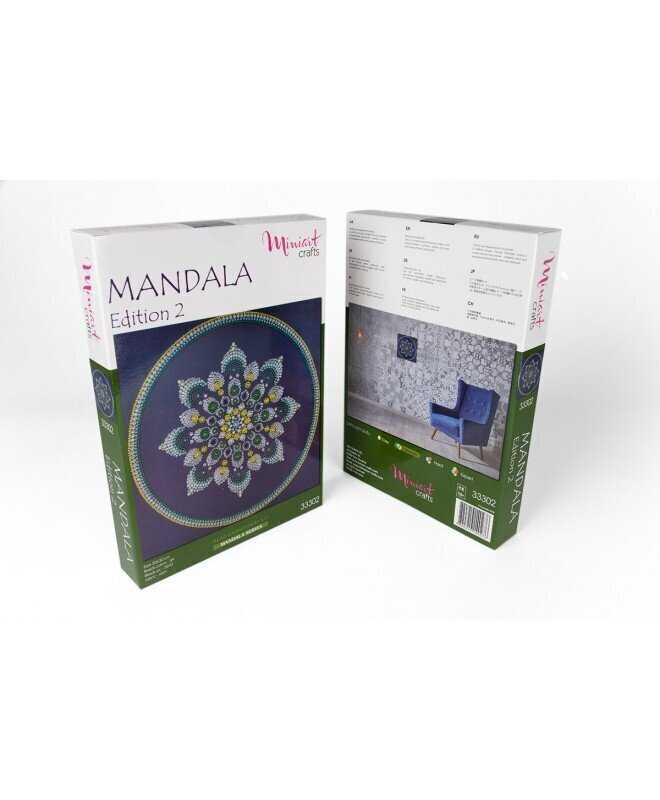 Pērlīšu izšūšanas komplekts MiniArt Crafts Mandala 2 cena un informācija | Izšūšanas piederumi | 220.lv