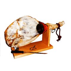 Jamon Reserva вяленая ветчина хамон, 5,4kg-5,8kg + стойка с ножом Jamoniera цена и информация | Мясные продукты | 220.lv