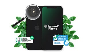 Renewd® iPhone 12 64GB RND-P19164 Black cena un informācija | Mobilie telefoni | 220.lv