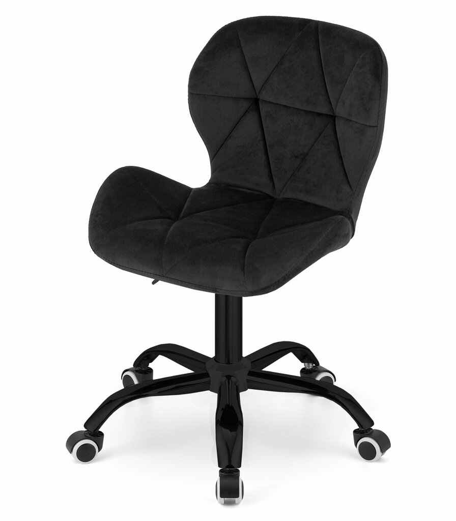 Biroja darba krēsls Noto, velūra, melns cena un informācija | Biroja krēsli | 220.lv