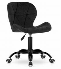 Biroja darba krēsls Noto, velūra, melns cena un informācija | Biroja krēsli | 220.lv