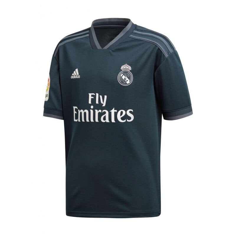 T-krekls bērniem Adidas Real Madrid Away Jr CG0533, melns цена и информация | Zēnu krekli | 220.lv