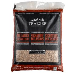 Древесные пеллеты Traeger Signature Blend, 9 кг цена и информация | Древесный уголь, брикеты, средства для розжига | 220.lv