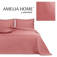 AmeliaHome stepēts gultas pārklājs ar kušķiem Meadore, 170x210 cm cena un informācija | Gultas pārklāji, pledi | 220.lv