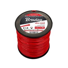 Леска для триммера Bradas ULTRA Round, 3,0 мм x 308 м (2,5 кг) цена и информация | Запчасти для садовой техники | 220.lv