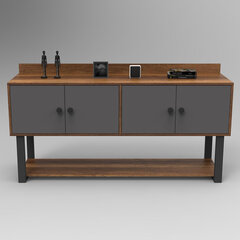 Консоль Kalune Design MN04, коричневая/серая цена и информация | Столы-консоли | 220.lv