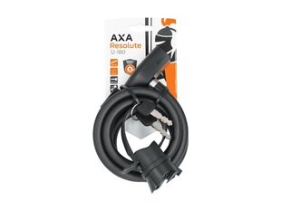 Velosipēda slēdzene AXA Resolute 12-180, 12x1800 mm, melna цена и информация | Замки для велосипеда | 220.lv