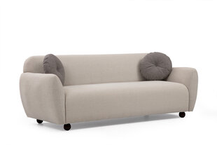 Trīsvietīgs dīvāns Kalune Design Eddy, smilškrāsas цена и информация | Диваны | 220.lv