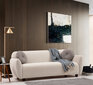 Trīsvietīgs dīvāns Kalune Design Eddy, smilškrāsas cena un informācija | Dīvāni | 220.lv