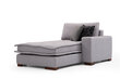 Stūra dīvāns Kalune Design Lena, gaiši pelēks cena un informācija | Stūra dīvāni | 220.lv
