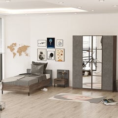 Bērnu istabas mēbeļu komplekts Kalune Design HM14, brūns/pelēks cena un informācija | Bērnu istabas iekārtas | 220.lv