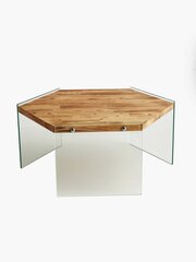 Kafijas galdiņš Kalune Design Hexagon S304, brūns cena un informācija | Žurnālgaldiņi | 220.lv