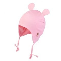 TuTu хлопчатобумажная шапка для весны, розовая цена и информация | Шапки, перчатки, шарфы для девочек | 220.lv